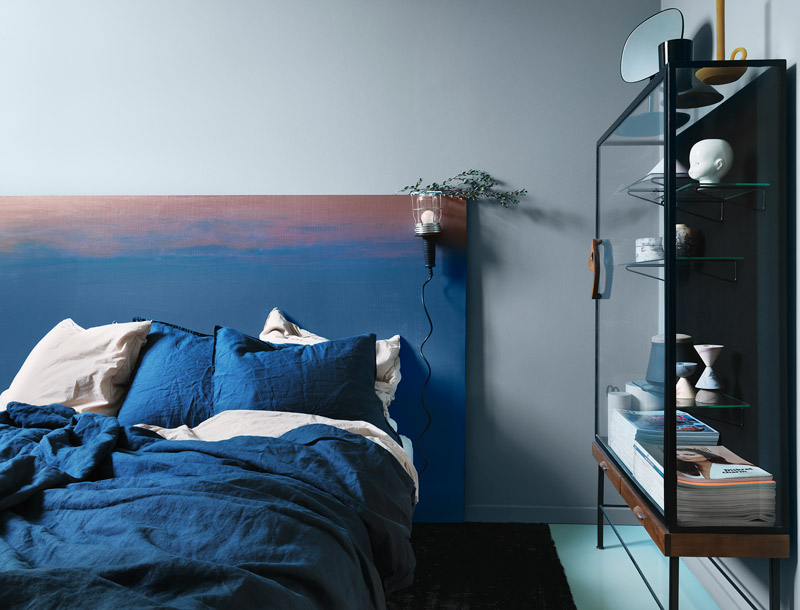 Ett sovrum målat av Nordisk Yta.